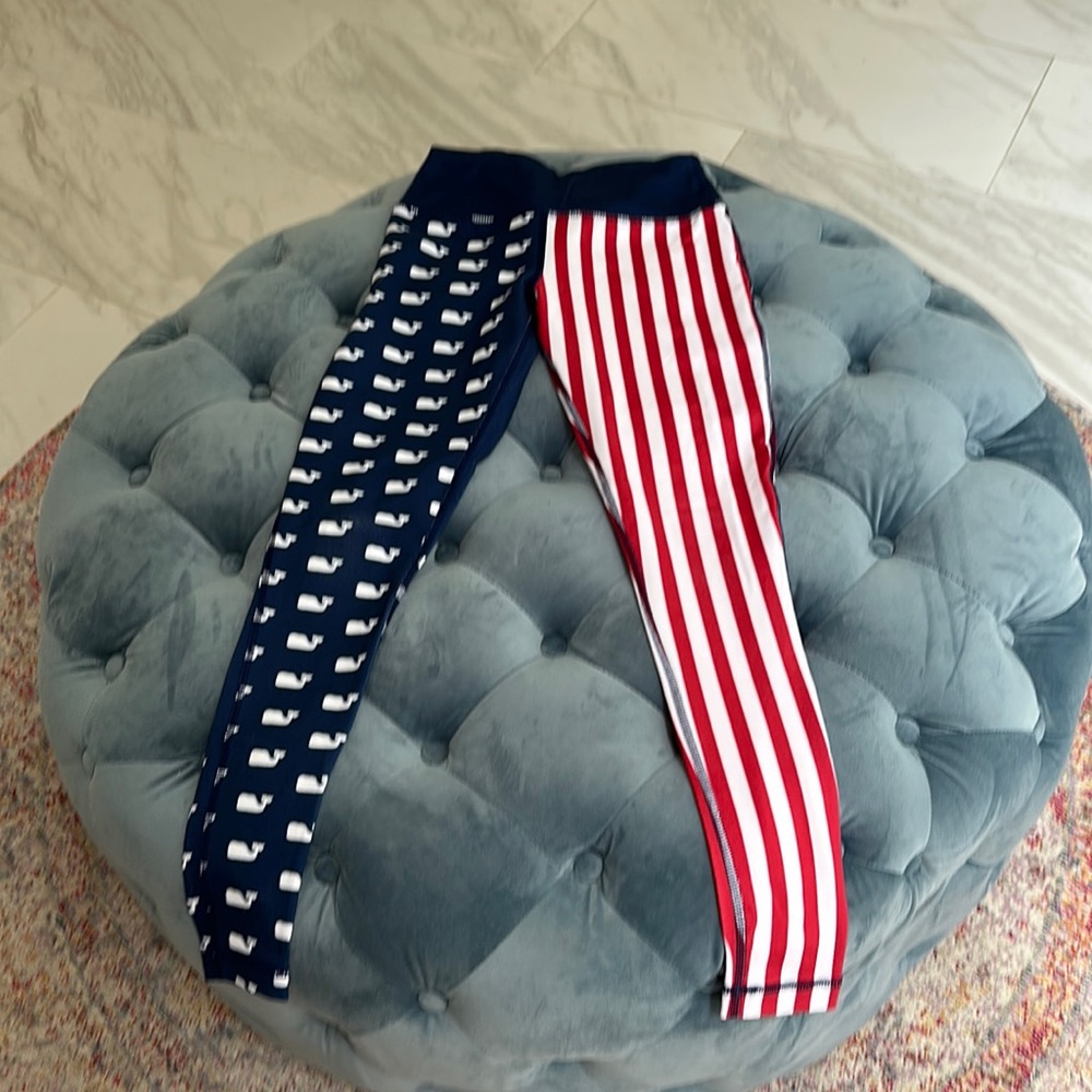XXS Vineyard Vines American Flag Leggings